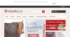 Desktop Screenshot of kabelka.cz